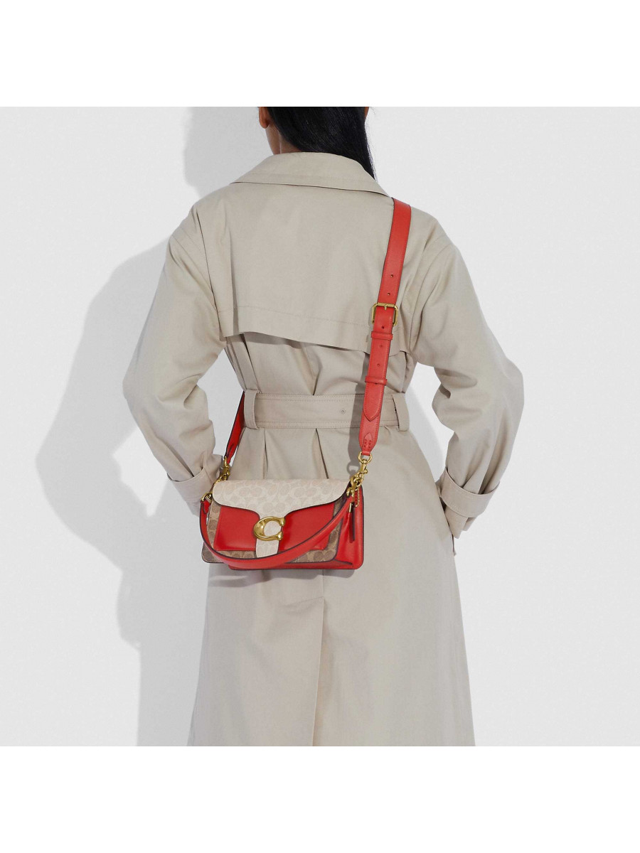 Сумка Coach Tabby Shoulder Bag 26 in Signature Canvas (Electric Red)