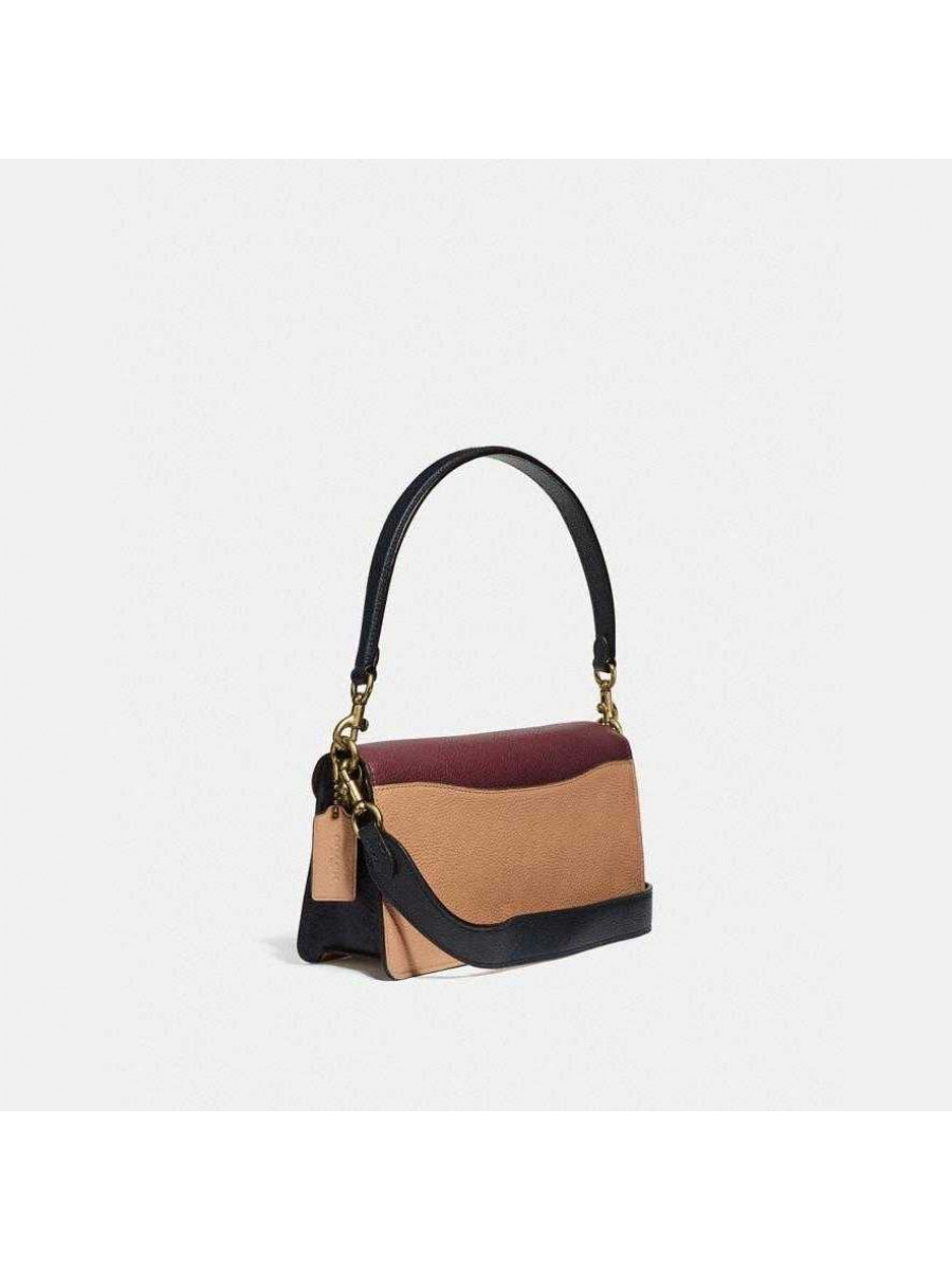 Сумка Coach Tabby Shoulder Bag in Colorblock (Vintage Mauve Multi/Brass)(Золото)