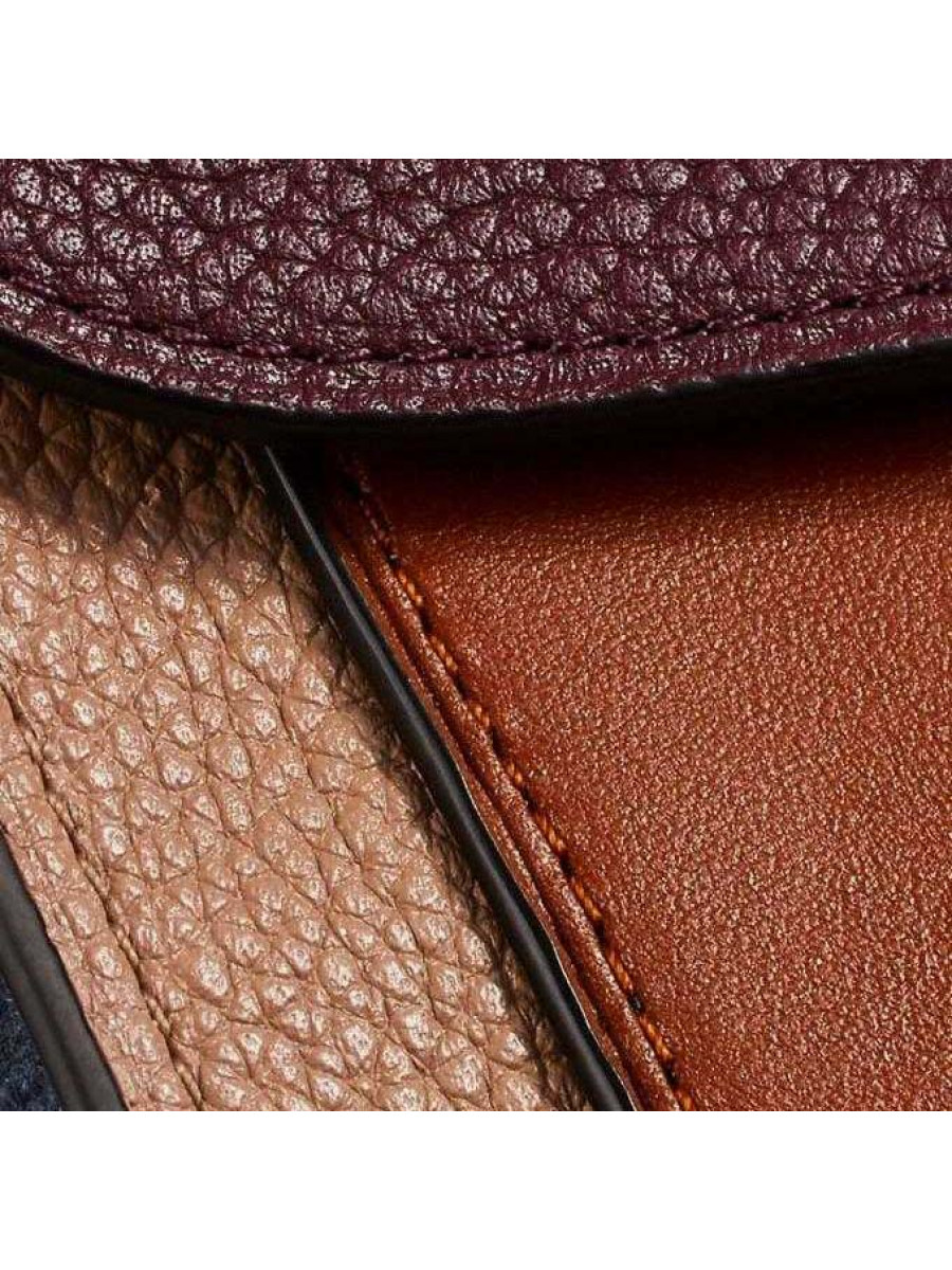 Сумка Coach Tabby Shoulder Bag in Colorblock (Vintage Mauve Multi/Brass)(Золото)