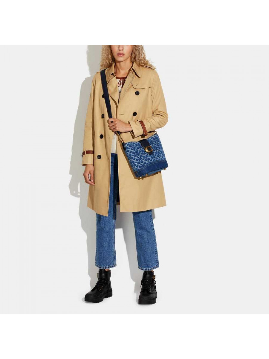 Сумка Coach Tali Bucket Bag In Signature (B4/Indigo Midnight Navy Multi)