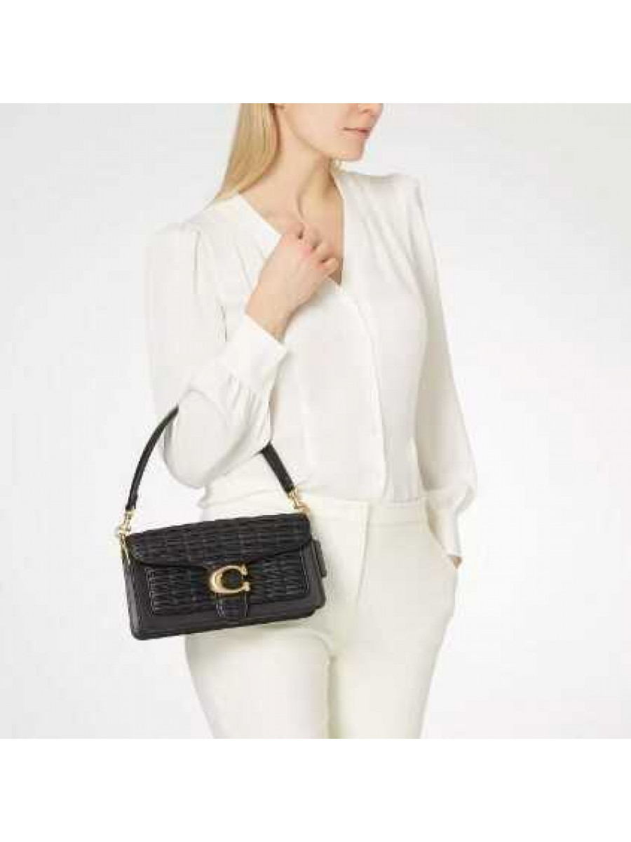 Сумка Coach Tabby Shoulder Bag 26 With Pleating (Brass/Black)