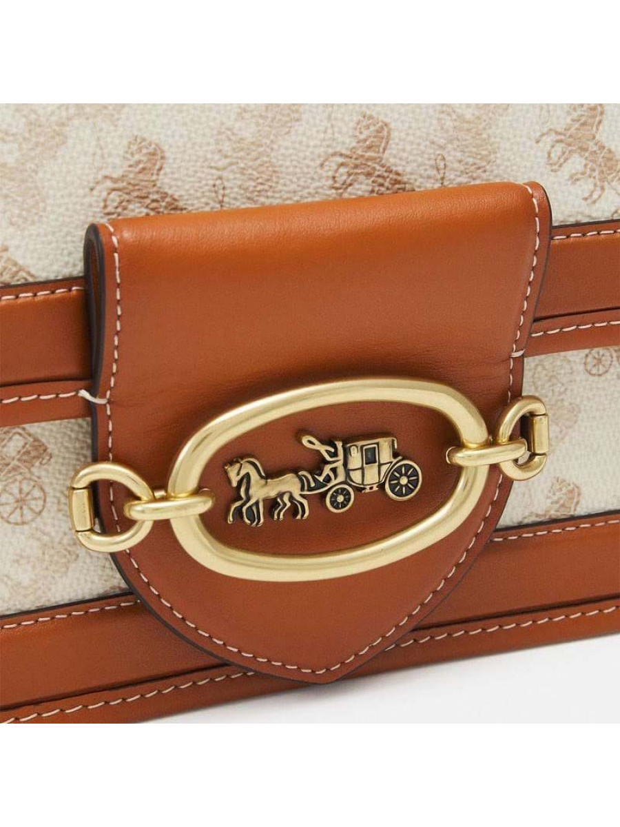 Сумка Coach Hero Shoulder Bag (Chalk Burnished Amber)