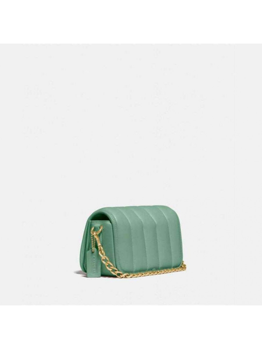 Сумка Coach Dinky 18 With Quilting (Washed Green)