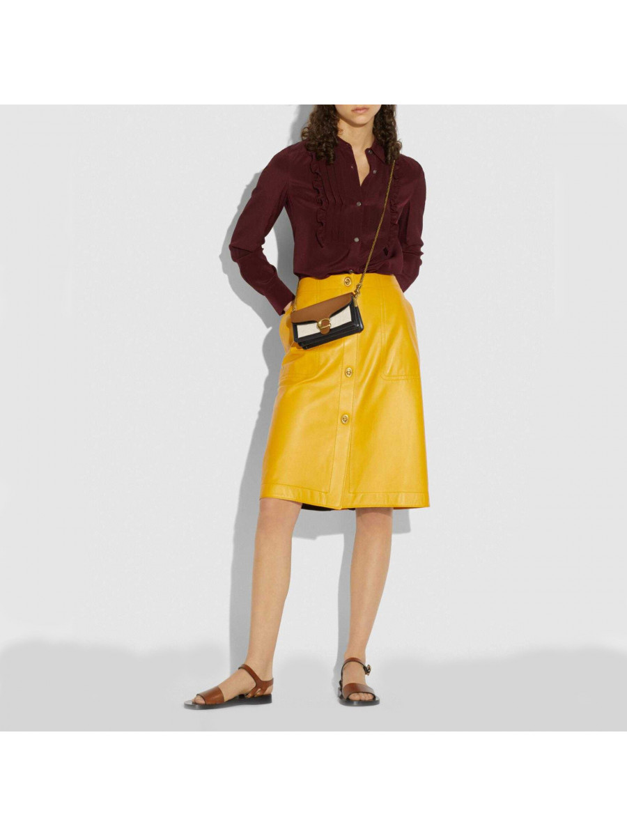 Сумка Coach Tabby Shoulder Bag In Blocked Signature Canvas (B4/Canvas Light Saddle)