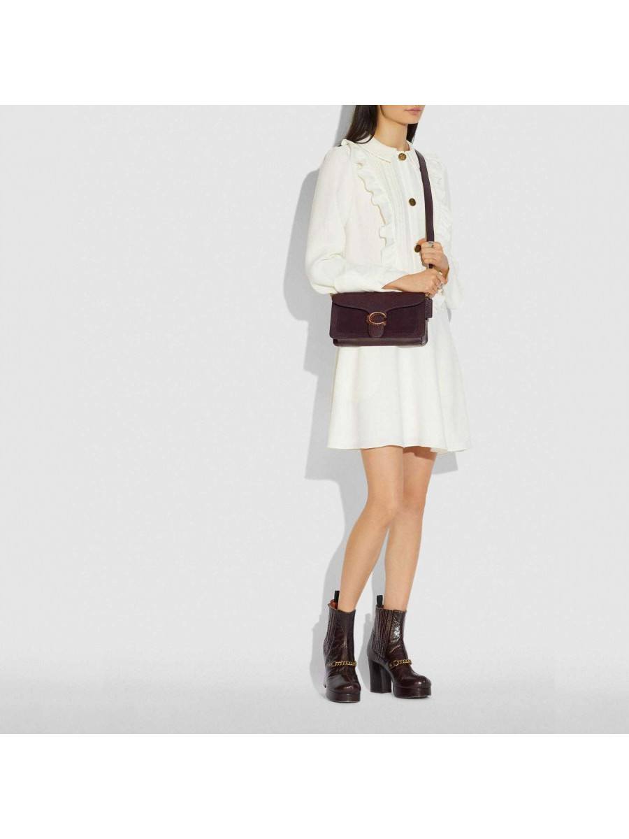 Сумка Coach Tabby Shoulder Bag 26 (Brass/Oxblood)(Золото)