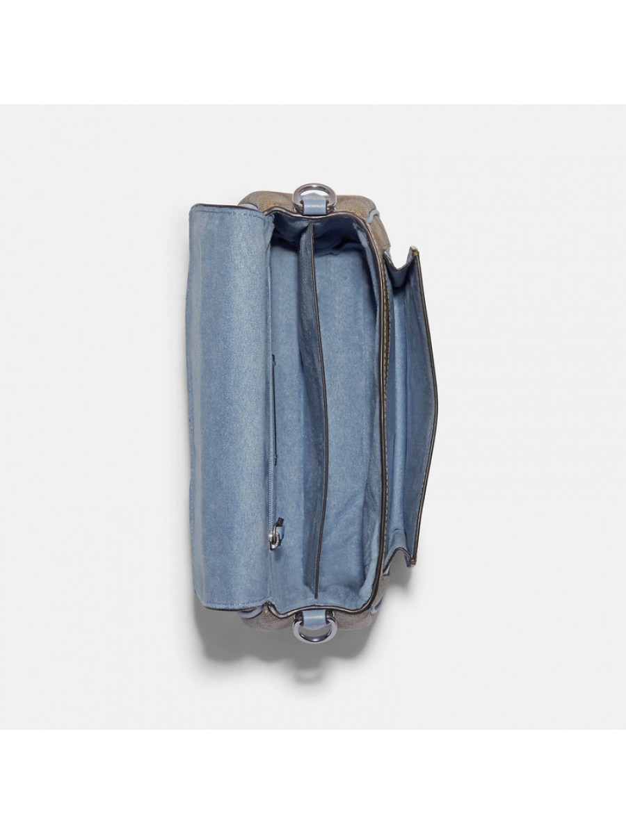 Сумка Coach Lucy Crossbody In Signature Canvas (Khaki/Marble Blue)