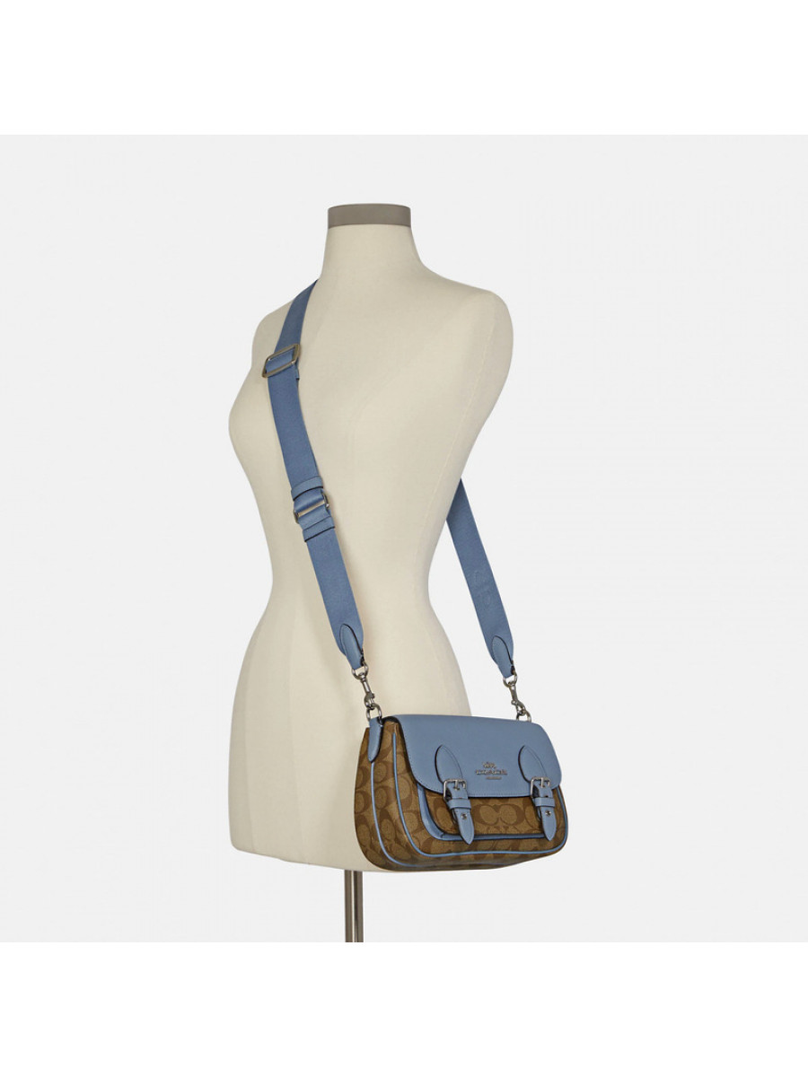 Сумка Coach Lucy Crossbody In Signature Canvas (Khaki/Marble Blue)