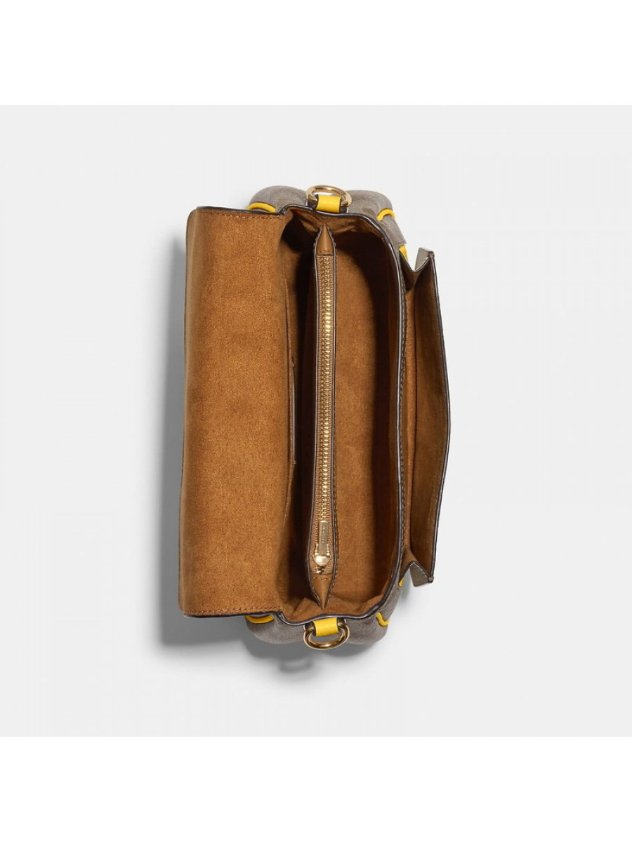 Сумка Coach Lucy Crossbody In Signature Canvas (Khaki/Retro Yellow)