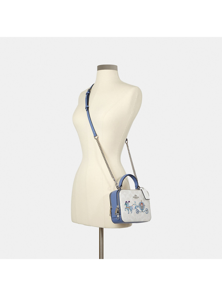 Сумка Disney X Coach Box Crossbody In Signature Canvas With Cinderella