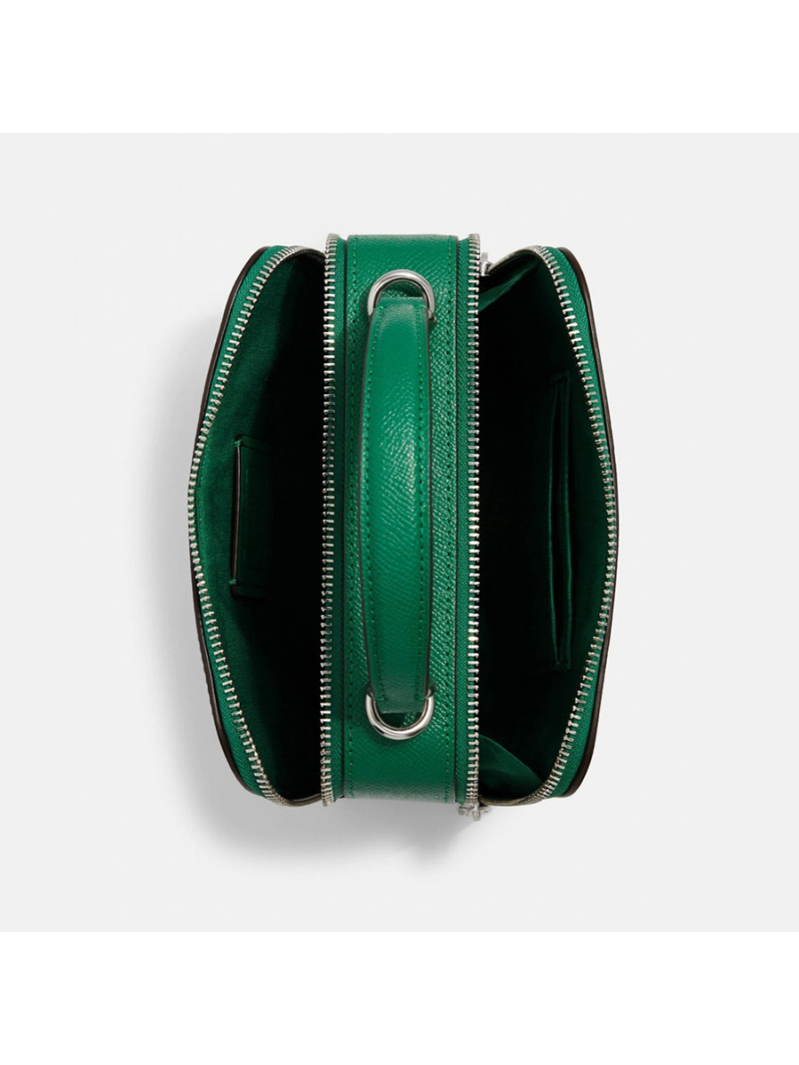 Сумка Coach Crossgrain Leather Box Crossbody in Green