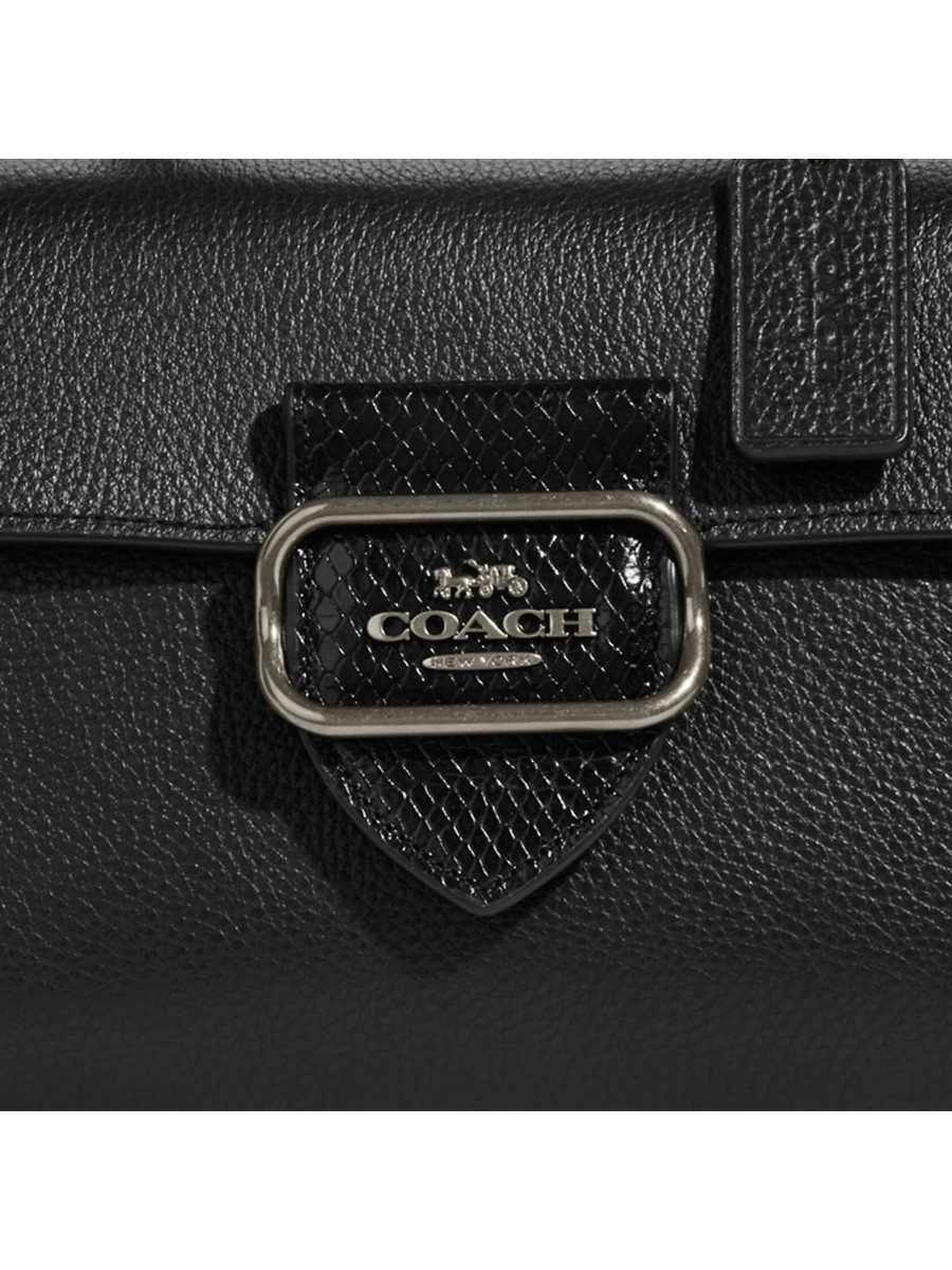 Сумка Coach Morgan Top Handle Satchel - Gunmetal/Black Multi