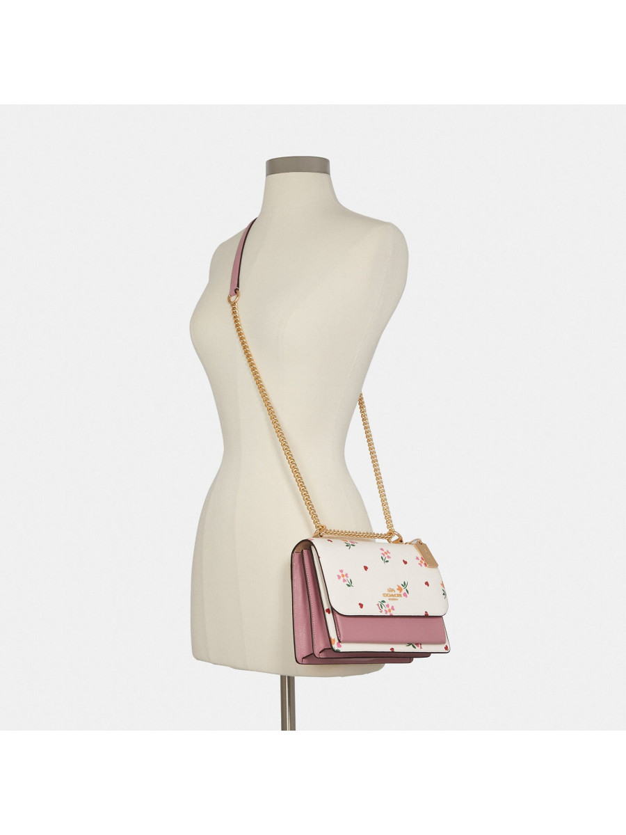 Сумка Coach Klare Crossbody With Heart Petal Print - Gold/Chalk Multi