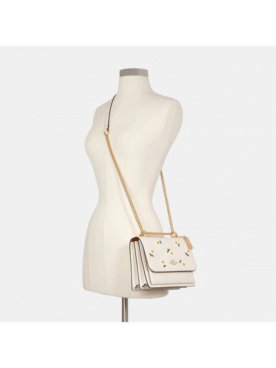 Сумка Coach Klare Crossbody With Daisy Embroidery - Gold/Chalk Multi