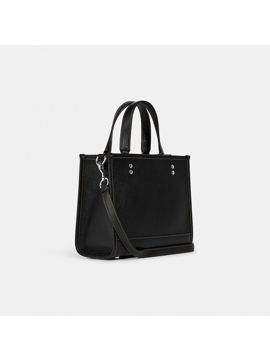 Сумка Coach Dempsey Tote 22 With Happy Dog - Silver/Black Multi