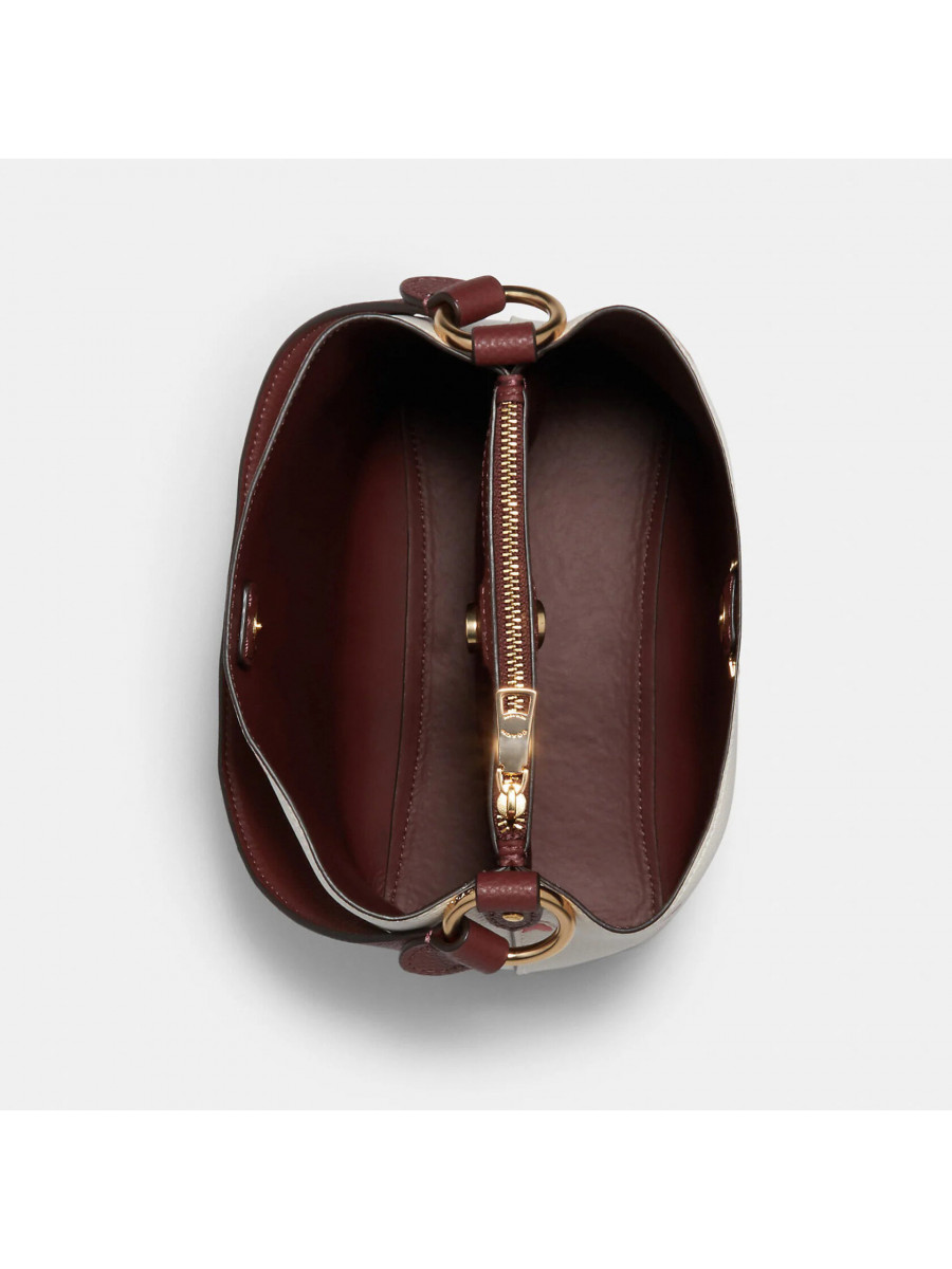 Сумка Coach Small Town Bucket Bag With Heart Floral Print - Im/Chalk Multi/Wine