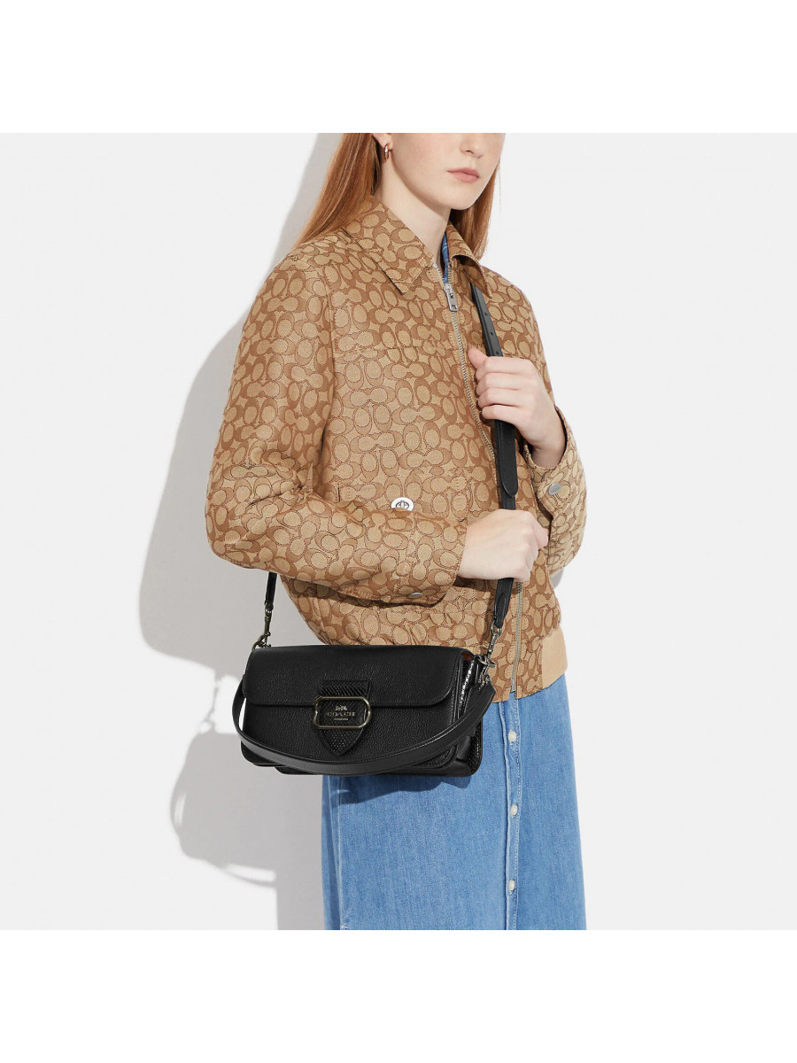 Сумка Coach Morgan Shoulder Bag - Gunmetal/Black Multi