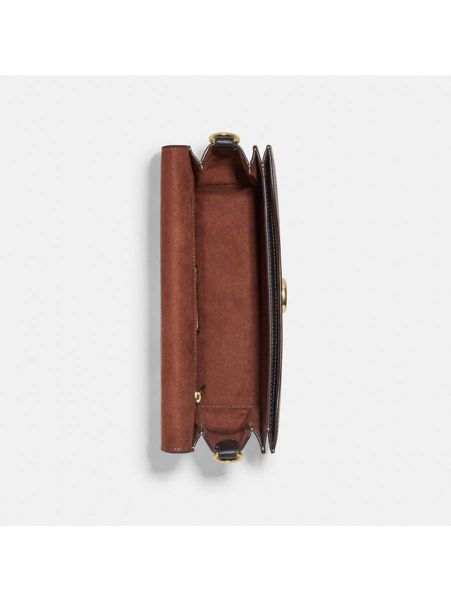 Сумка Coach Morgan Shoulder Bag In Colorblock Signature Canvas - Gold/Khaki Multi