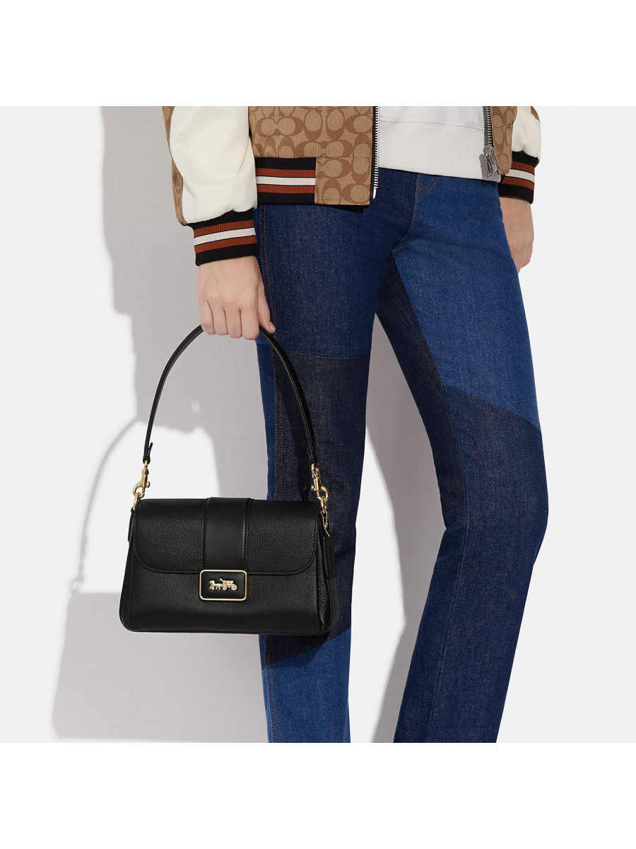 Сумка Coach Grace Shoulder Bag - Gold/Black