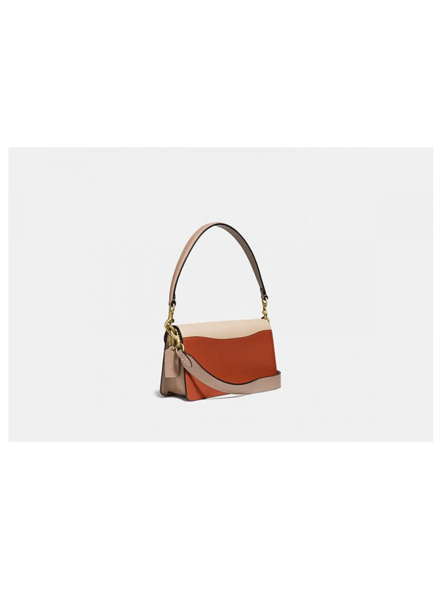 Сумка Coach Tabby Shoulder Bag 26 With Signature Canvas - Brass/Tan Ivory