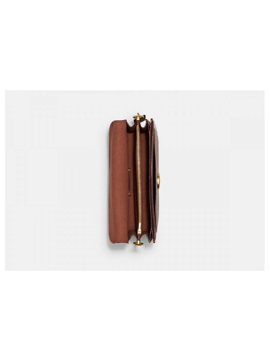 Сумка Coach Tabby Shoulder Bag 26 In Signature Canvas - Brass/Tan/Rust