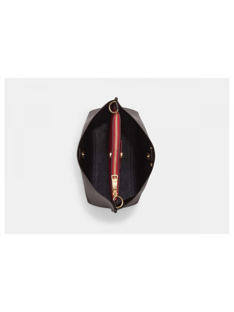 Сумка Coach Mollie Bucket Bag 22 In Signature Canvas - Gold/Brown Black