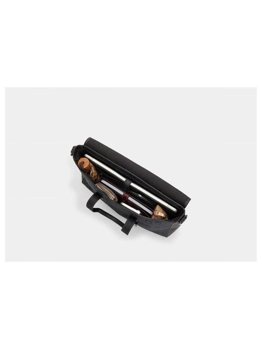 Портфель Coach Sullivan Portfolio Brief In Signature Canvas - Gunmetal/Charcoal/Black