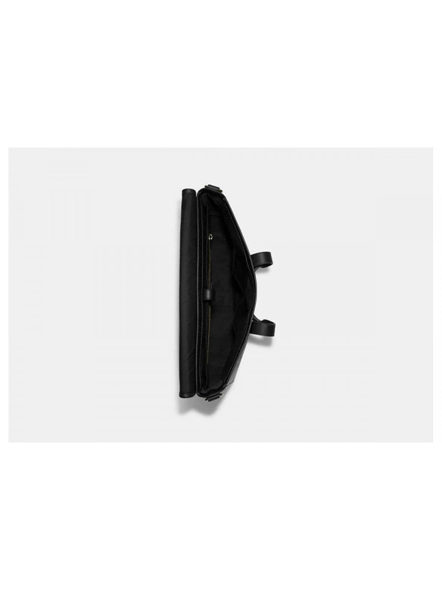 Портфель Coach Sullivan Portfolio Brief In Signature Canvas - Gunmetal/Charcoal/Black