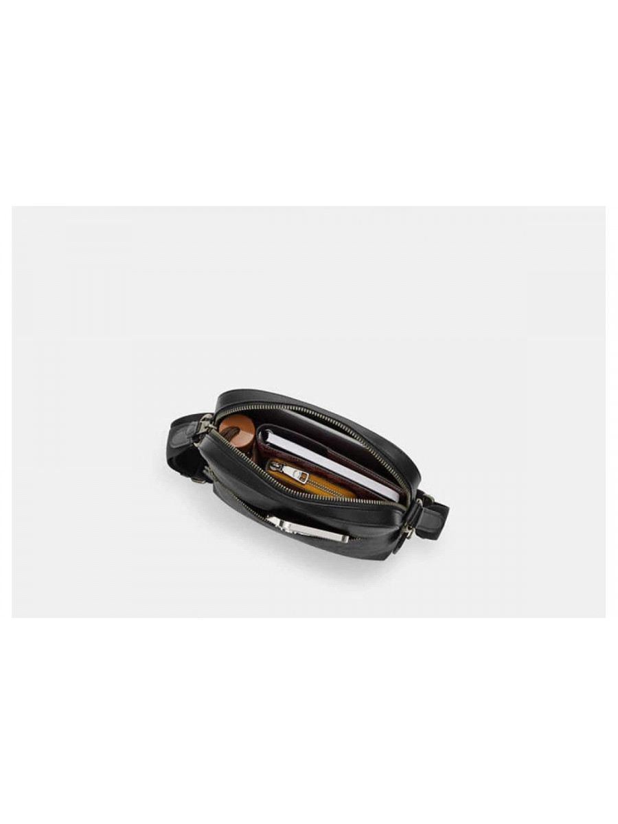 Сумка Coach Houston Flight Bag In Signature Canvas - Dark Brown