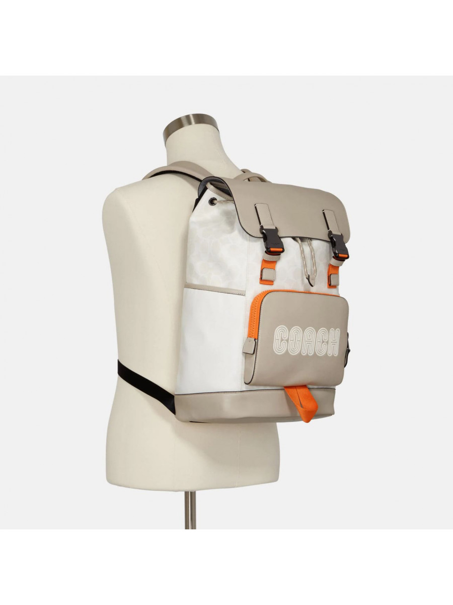 Рюкзак Coach Track Backpack (Chalk Bone Multi)