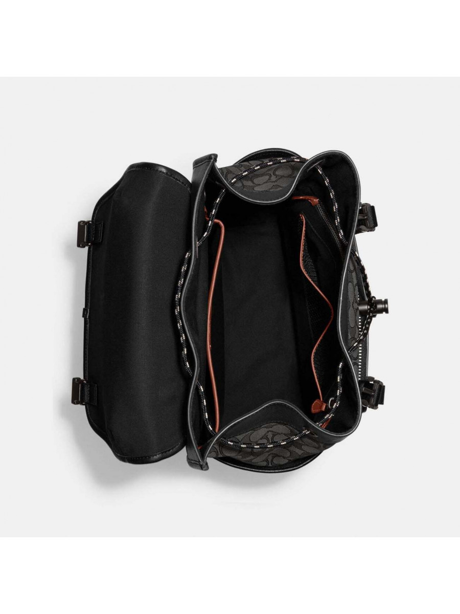 Рюкзак Coach League Flap Backpack (Charcoal/Black)