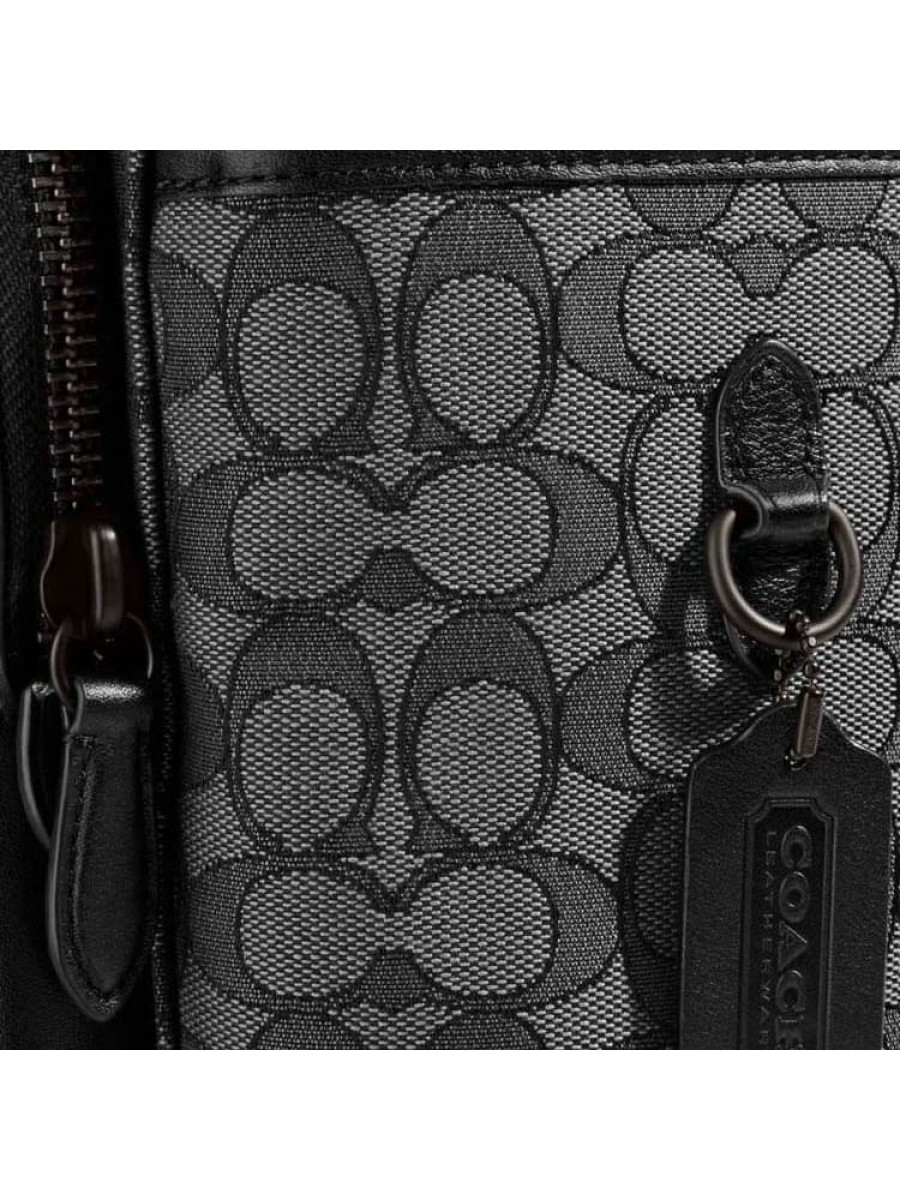 Рюкзак Coach League Flap Backpack (Charcoal/Black)