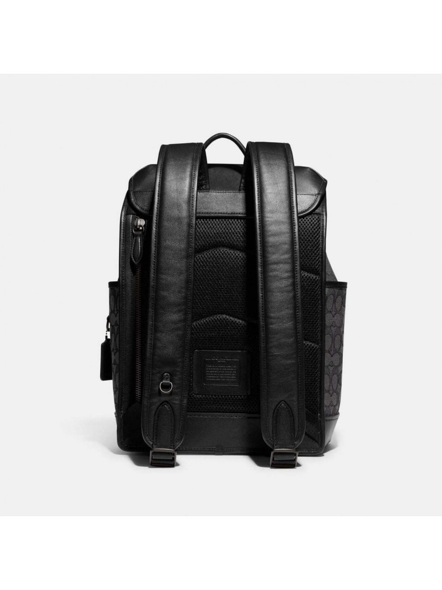 Рюкзак Coach League Flap Backpack (Charcoal/Black)