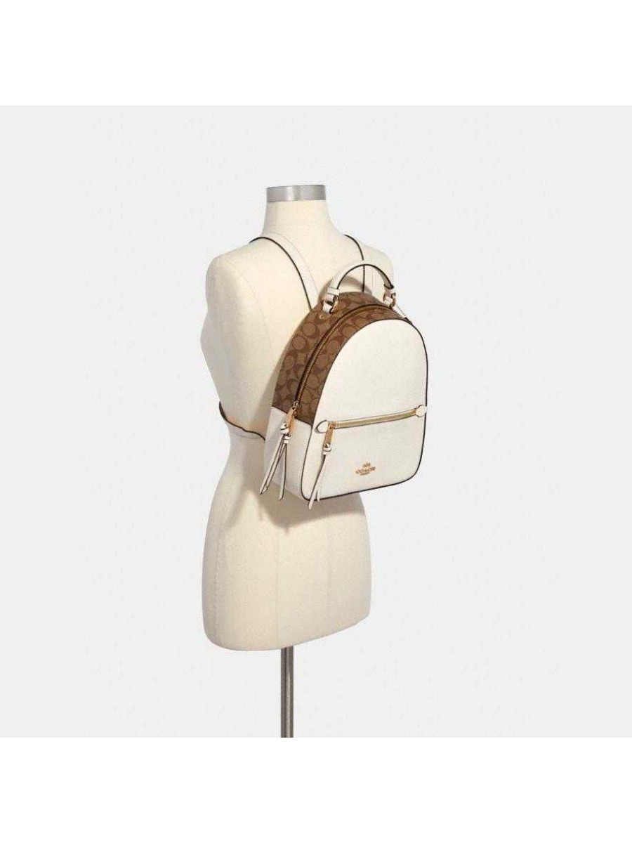Рюкзак Coach Jordyn Backpack (Chalk White/Tan)