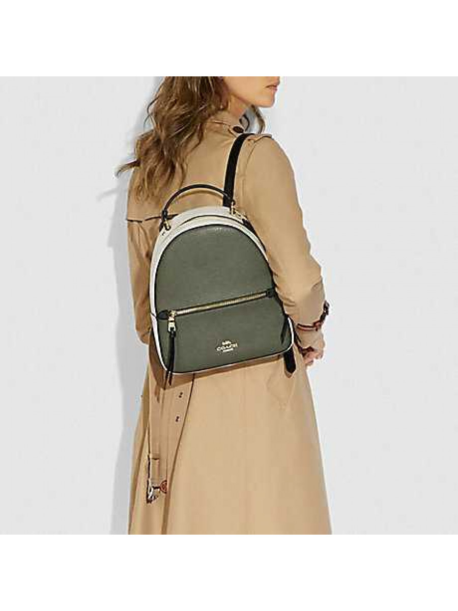 Рюкзак Coach Jordyn Backpack (Military Green/Chalk White)