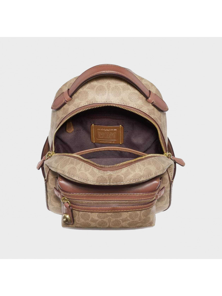 Рюкзак Coach Campus Backpack 23 In Signature Canvas (Tan Rust/Brass)