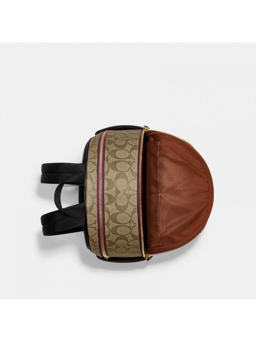 Рюкзак Coach Disney X Coach Court Backpack In Signature Canvas With Patches – Im/Khaki Multi