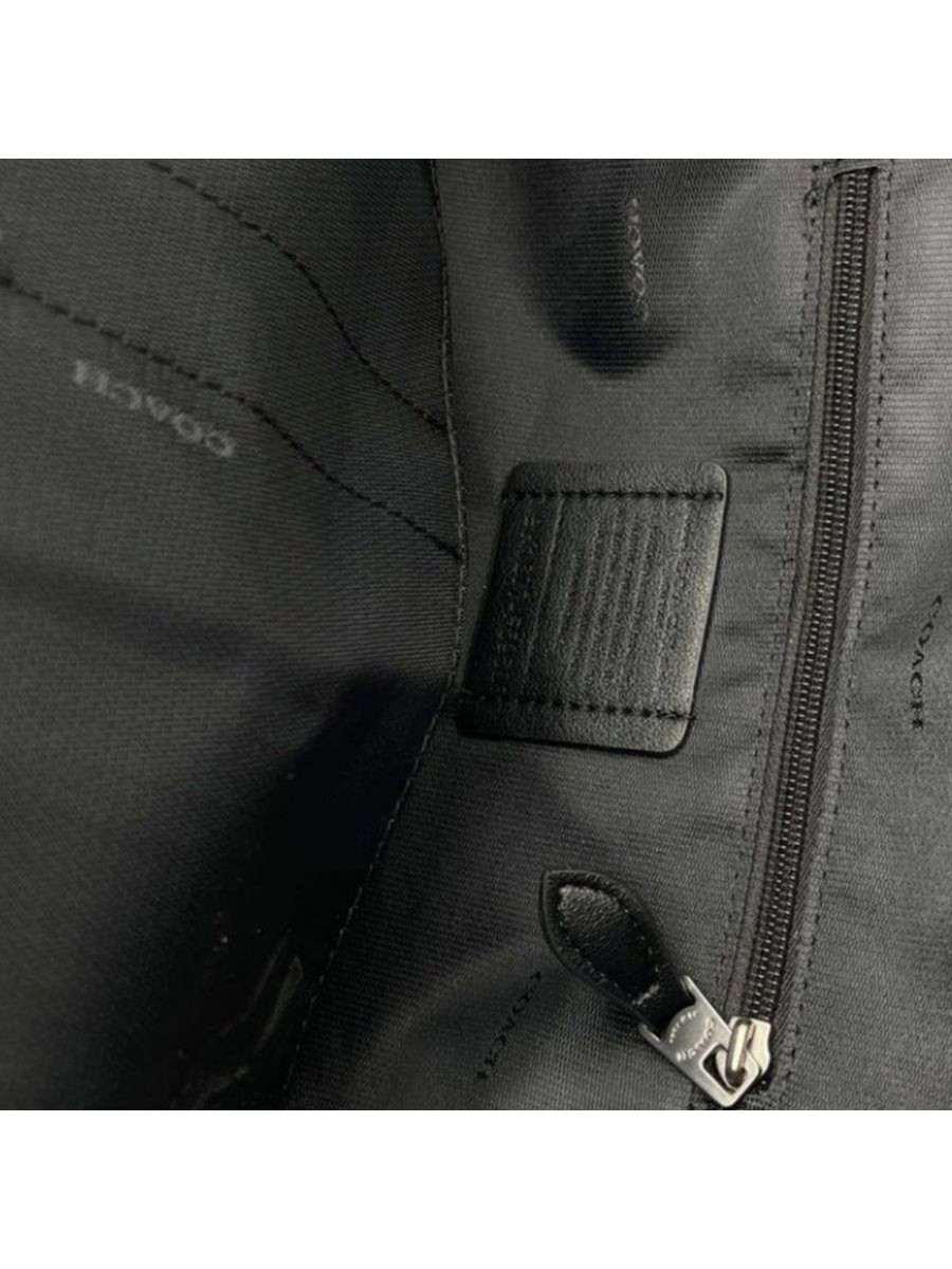 Рюкзак Coach Snoopy Court Backpack In Signature Canvas With Patches – Charcoal/Black
