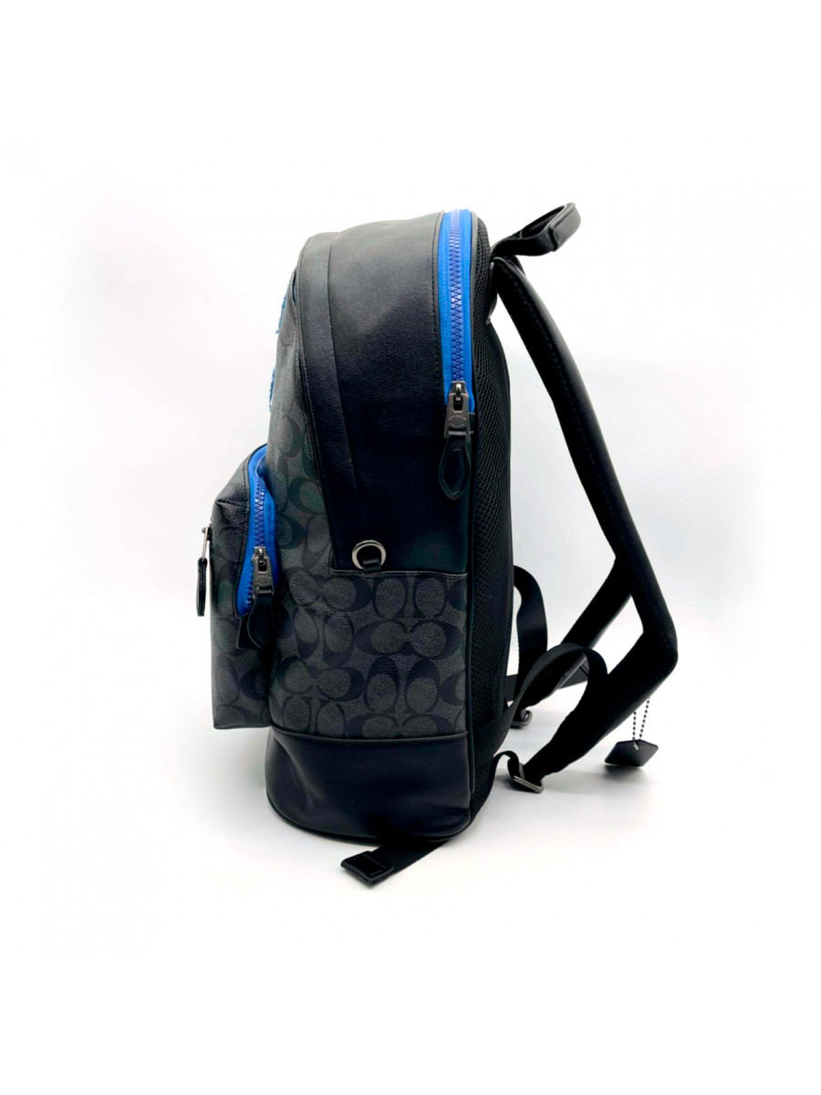 Рюкзак Coach Snoopy Court Backpack In Signature Canvas – Charcoal/Blue