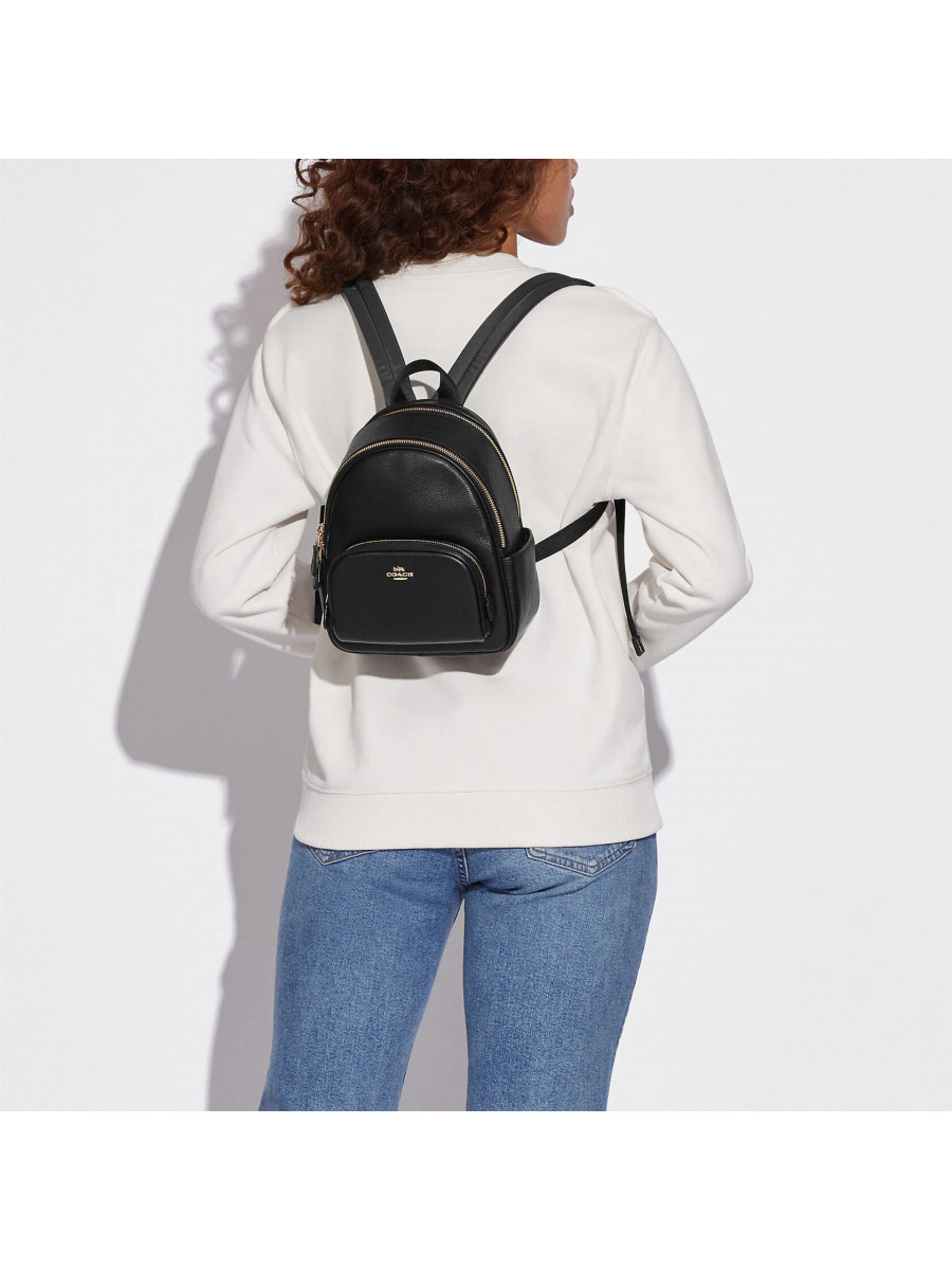 Рюкзак Coach Mini Court Backpack - Gold/Black