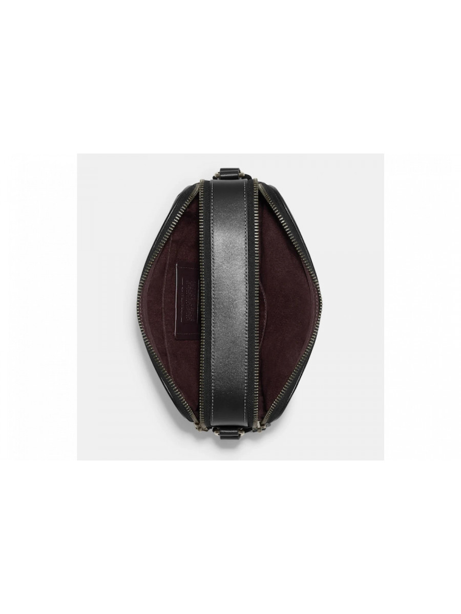 Кошелёк Coach Graham Crossbody With Signature Monogram Print - Gunmetal/Black