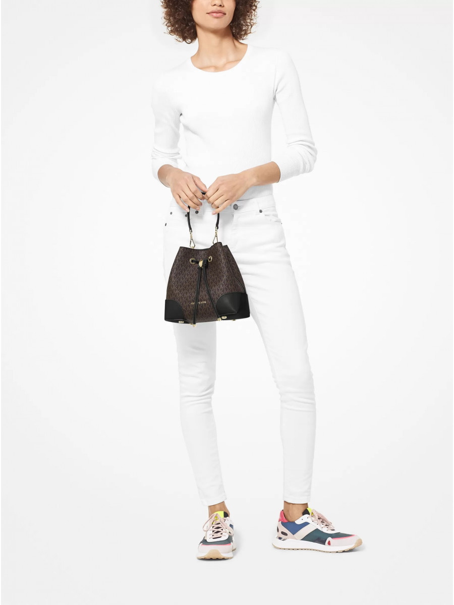Сумка Michael Kors Mercer Gallery 30F9GZ5L1B BROWN BLACK Small