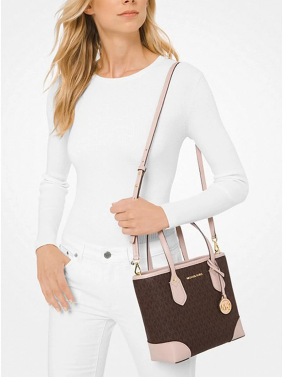 Сумка Michael Kors Eva 30F9GV0T1B BRN / SFTPINK Small