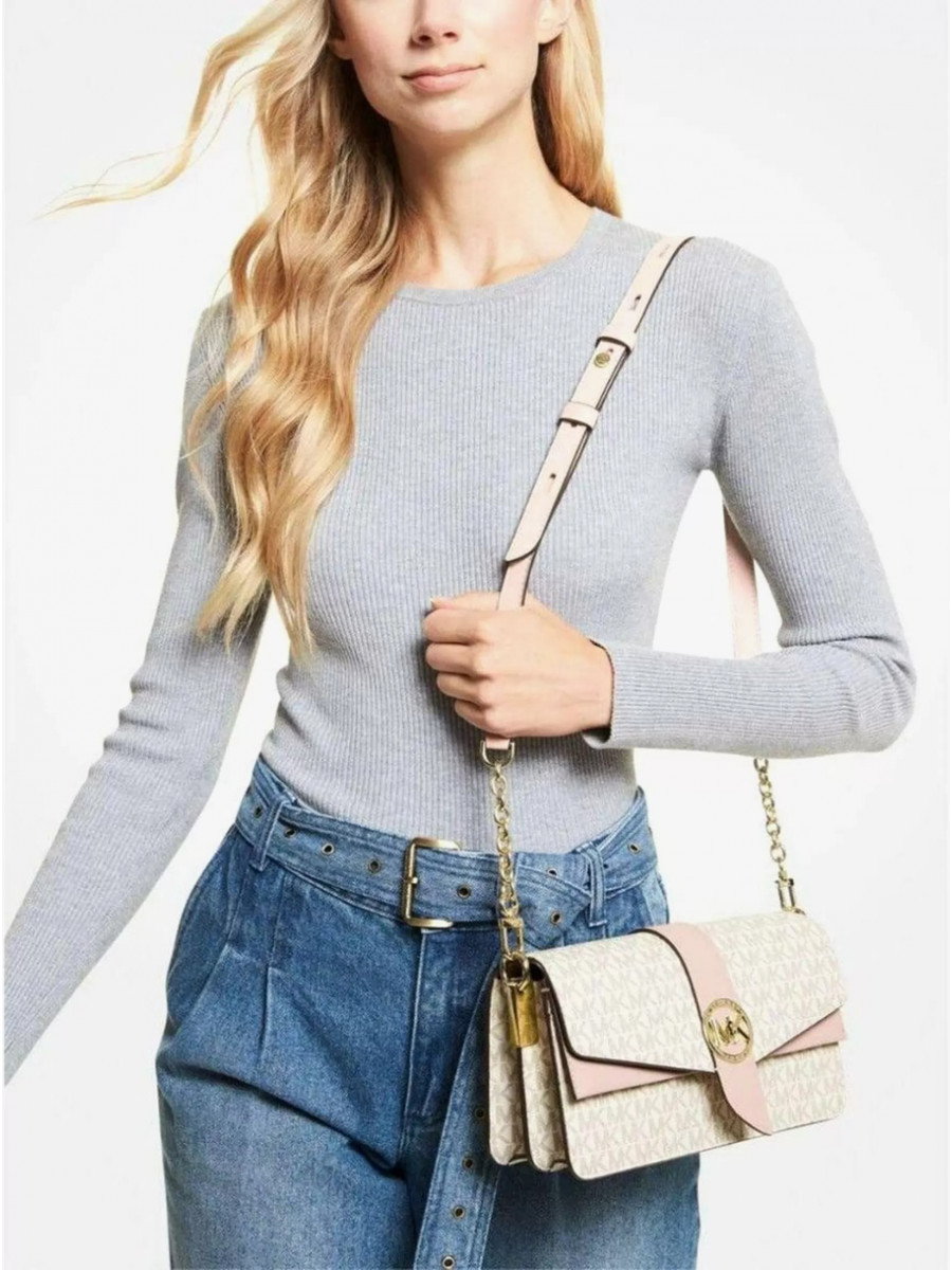 Сумка Michael Kors Greenwich 30H1GGRL6B SOFT PINK Medium