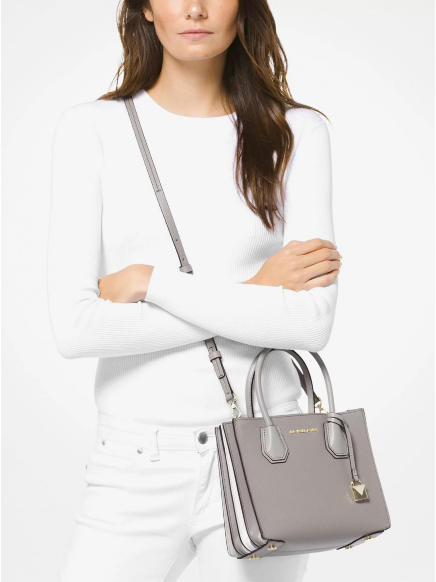Сумка Michael Kors Mercer 30T8TM9M2L PEARL GRAY Small