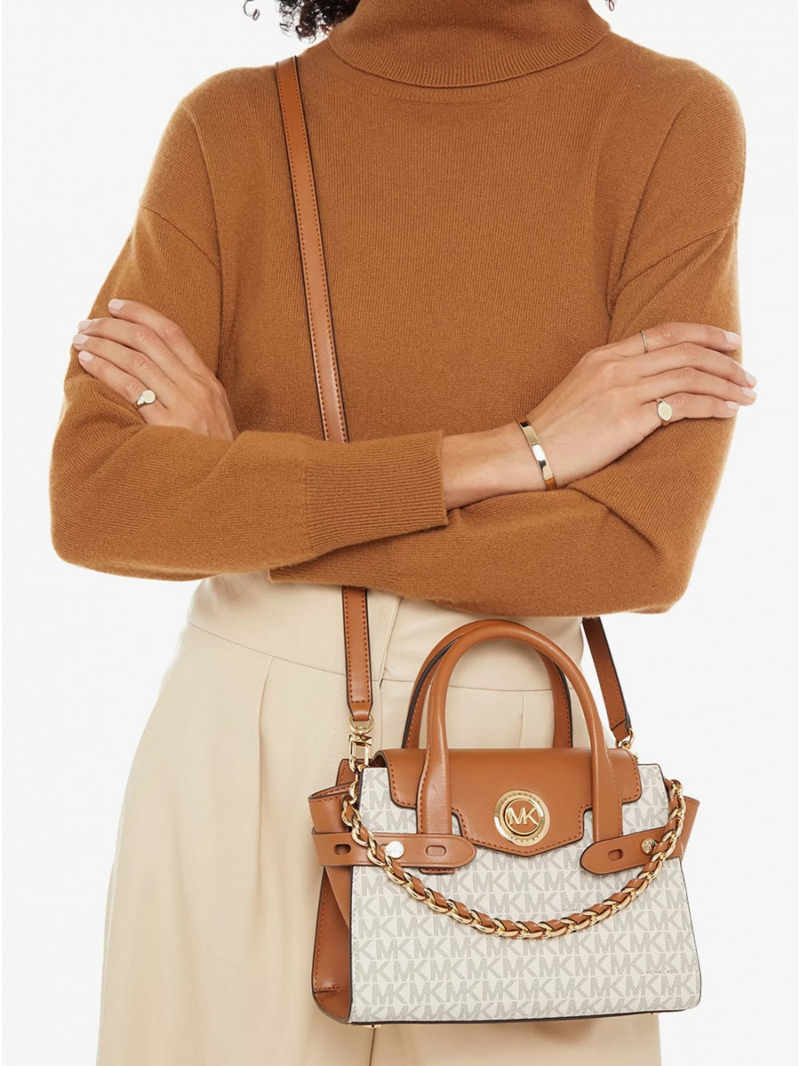 Сумка Michael Kors Carmen 30S0GNMS1B VANILLA ACORN Small