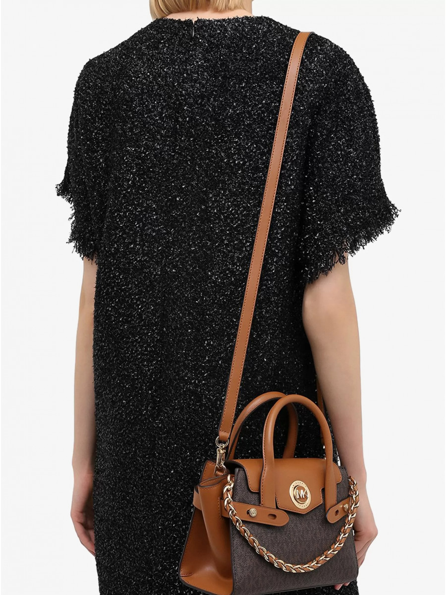 Сумка Michael Kors Carmen 30S0GNMS1B BROWN ACORN Small