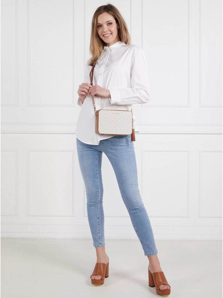 Сумка Michael Kors Jet Set Crossbody 32F8GF5M2B VANILLA ACORN Small