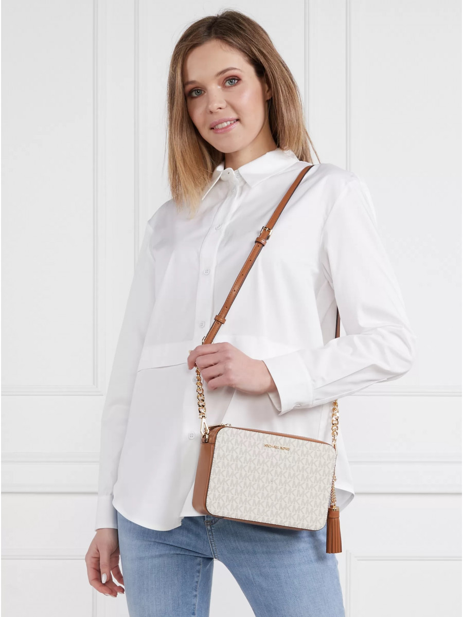 Сумка Michael Kors Jet Set Crossbody 32F8GF5M2B VANILLA ACORN Small