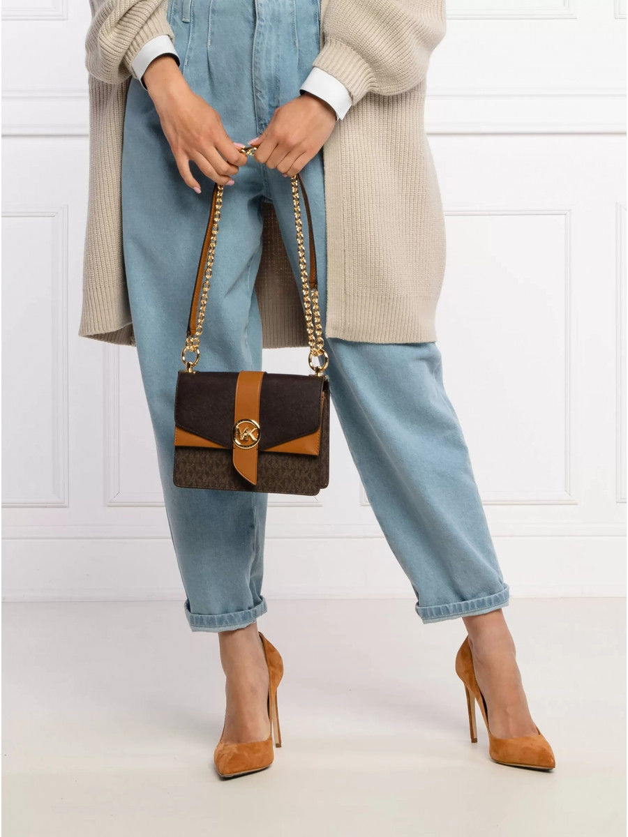 Сумка Michael Kors Greenwich 32S1GGRC0B BROWN ACORN Medium
