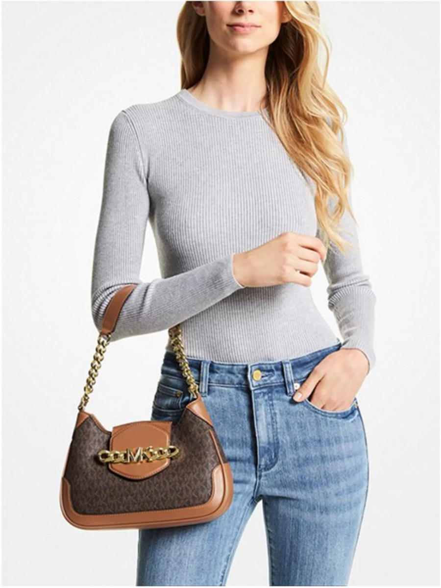 Сумка Michael Kors Hally 30F1G2HL1B BROWN ACORN Small